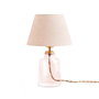 Opviq Lámpara de Mesa AYD-3429 Crema y Oro